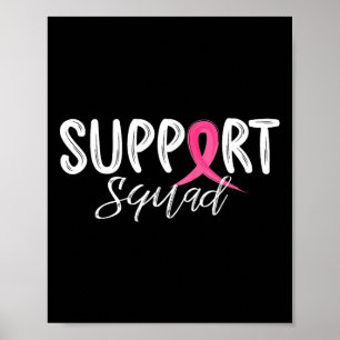 Ribbon rosa Krieger Brustkrebs Aufklärung Poster
