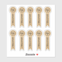 Ribbon Shaped Kraft Soy Candle Labels