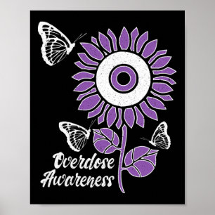 Ribbon Sonnenblume Schmetterling Überdosierung Sen Poster