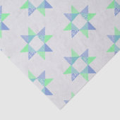 Ribbon Star Quilt Woodblock Seidenpapier (Detail)