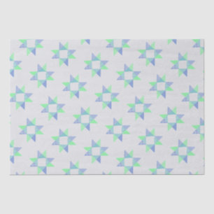 Ribbon Star Quilt Woodblock Seidenpapier