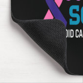 Ribbon Suprt Squad Schilddrüsenkrebs-Bewusstsein Mousepad (Ecke)