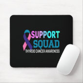 Ribbon Suprt Squad Schilddrüsenkrebs-Bewusstsein Mousepad (Mit Mouse)