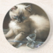 Ribbon Tangle Siamese Kitten Getränkeuntersetzer (Vorne)