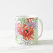 Ribbon-Tied Poppies: Daisy Bouquet. Kaffeetasse (VorderseiteRechts)