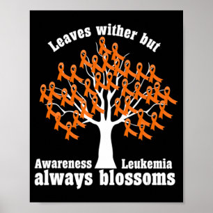 Ribbon Tree Aml Leukämie Bewusstsein Poster