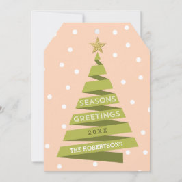 Ribbon Tree Holiday Card Feiertagskarte