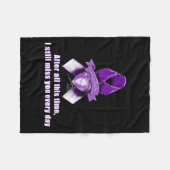 Ribbon Überdosis-Bewusstsein Miss You Trauer Gesch Fleecedecke (Vorderseite (Horizontal))