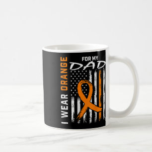 Ribbon Vater Leukemia Awareness American Flag Grap Kaffeetasse
