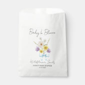 Ribbon | Wildflower Seeds Baby Shower Favor Bag Geschenktütchen (Vorderseite)