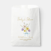Ribbon | Wildflower Seeds Baby Shower Favor Bag Geschenktütchen (Vorderseite)