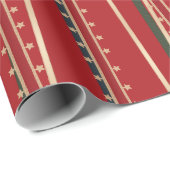 Ribbon Wrapper Red Wrapping Paper Geschenkpapier (Rolleneckpunkt)