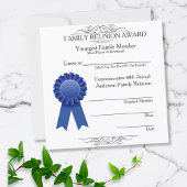 Ribbon Youngest Family Wiedersehen Awards Blue Einladung