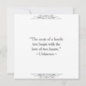 Ribbon Youngest Family Wiedersehen Awards Blue Einladung (Rückseite)