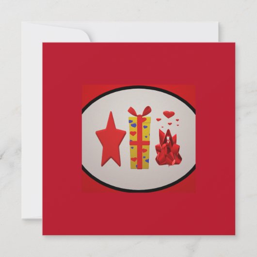 Ribbons Bows Boxdesign Einladung (Vorderseite)