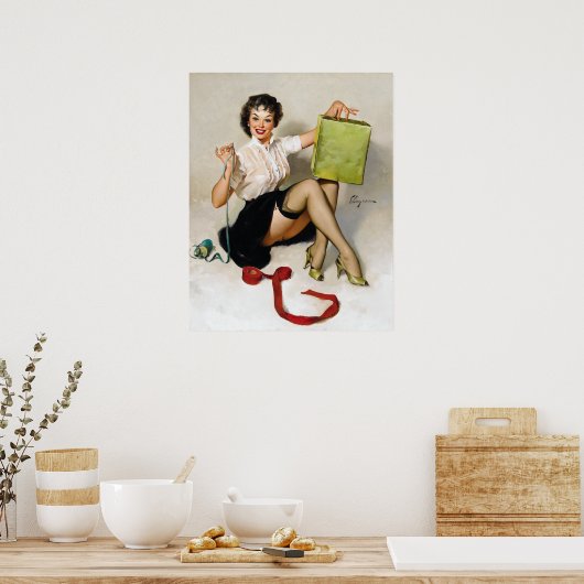 Ribbons Button Up Poster (Küche)