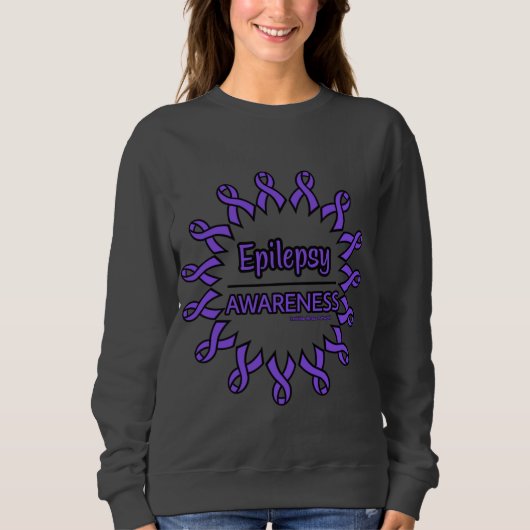 Ribbons/Circle...Epilepsie Sweatshirt (Vorderseite)