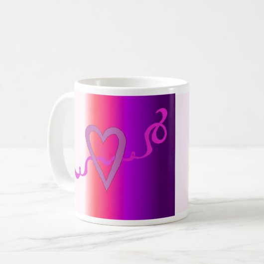 Ribbons der Liebe Kaffeetasse (Vorderseite Links)