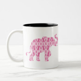 Ribbons-für-Susan-Elefant Zweifarbige Tasse