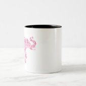 Ribbons-für-Susan-Elefant Zweifarbige Tasse (Mittel)