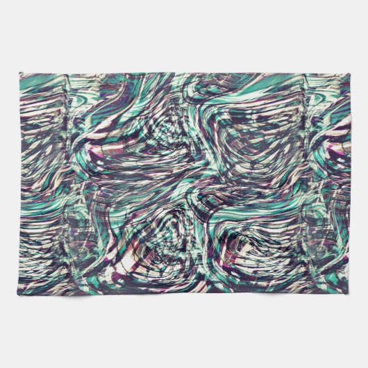 Ribbons oder Schleifen, die ausweichend durchquert Geschirrtuch (Horizontal)