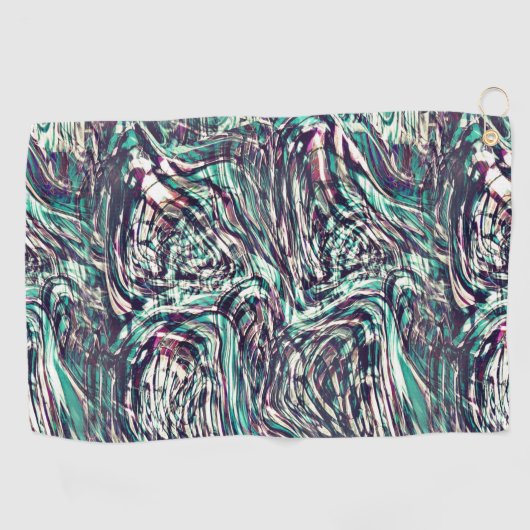 Ribbons oder Schleifen, die ausweichend durchquert Golfhandtuch (Horizontal)