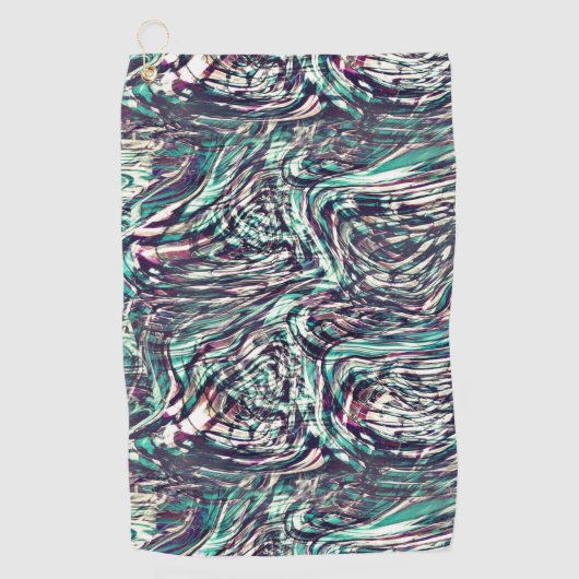 Ribbons oder Schleifen, die ausweichend durchquert Golfhandtuch (Vorderseite)