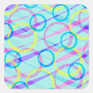 Ribbons Quadratischer Aufkleber