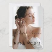  Ribbons & Romance Bridal Shower Einladung (Rückseite)