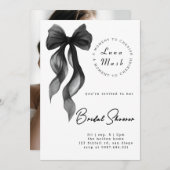 Ribbons & Romantisches Brautparty Einladung (Vorne/Hinten)