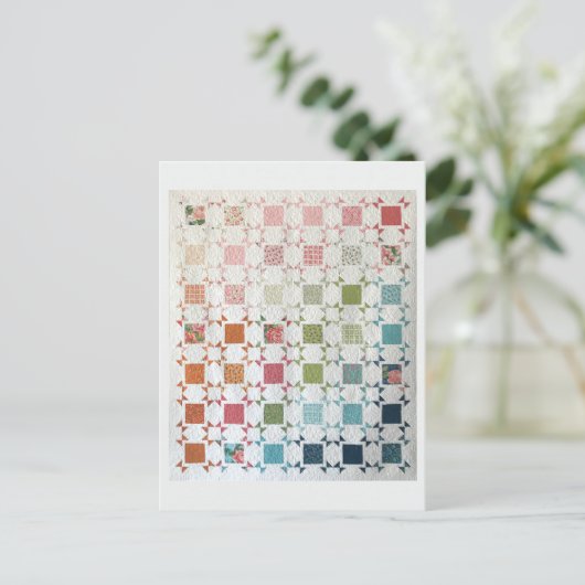 Ribbons & Rose Postkarte (Stehend Vorderseite)