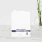 Ribbons & Rose Quilt Personalisierte Grußkarte Feiertagskarte (Rückseite)