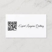 Ribbons & Rose Quilt Voll anpassbare Biz-Karten Visitenkarte (Rückseite)