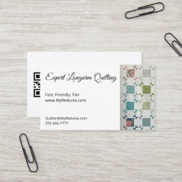 Ribbons & Rose Quilt Voll anpassbare Biz-Karten Visitenkarte