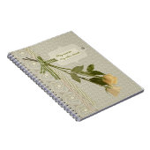 Ribbons und hängende Rose CC0833 Romantischer Retr Notizblock (Rechte Seite)