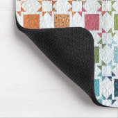 Ribbons und Rose Quilt-Maus-Pad Mousepad (Ecke)