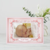 Ribbons und Spitzen-Vorlage - rosa (Stehend Vorderseite)