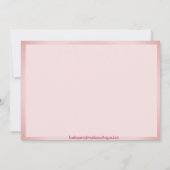 Ribbons und Spitzen-Vorlage - rosa (Rückseite)