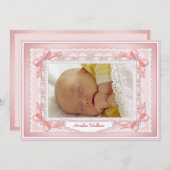 Ribbons und Spitzen-Vorlage - rosa (Vorne/Hinten)