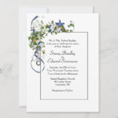 Ribbons und Starfish Bubbles Hochzeitsfeiern Einladung (Vorderseite)