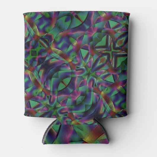 Ribbons verwoben mit dunklen Farben Dosenkühler (Vorderseite)