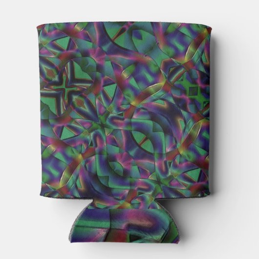 Ribbons verwoben mit dunklen Farben Dosenkühler (Rückseite)