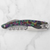 Ribbons verwoben mit dunklen Farben Kellnermesser (Rückseite)