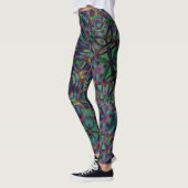 Ribbons verwoben mit dunklen Farben Leggings (Links)