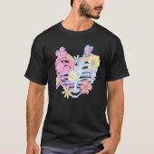 Ribcage Pastel Goth Blume Schmetterlinge T-Shirt (Vorderseite)
