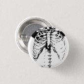 Ribcage Skeleton Goth Knopf-Button Button (Vorne & Hinten)