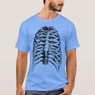 RIBCAGE SKELETON Halloween Horror Beängstigend Gho T-Shirt