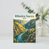 Ribeira Sacra Spanien Postkarte (Stehend Vorderseite)