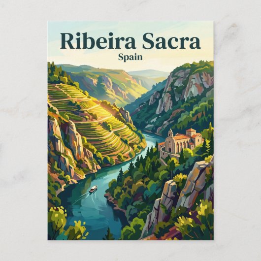 Ribeira Sacra Spanien Postkarte (Vorderseite)