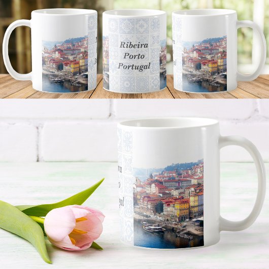 Ribeira und Douro River. Porto, Portugal Kaffeetasse